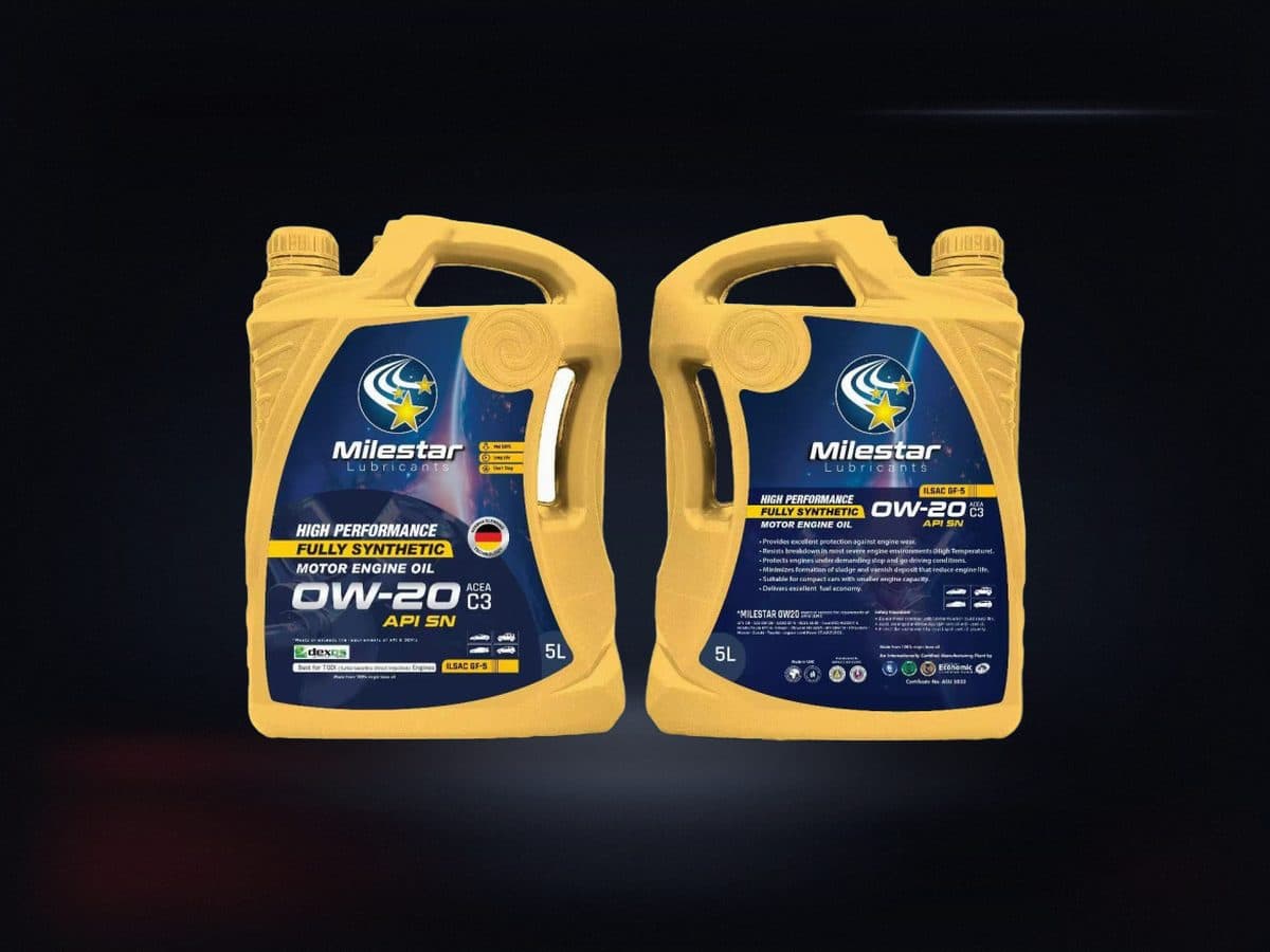 Milestar Full Synthetic Petrol Engine Oil SAE API SN - 0W16 ( 5L/JUG, 4JUGS PER CASE )
