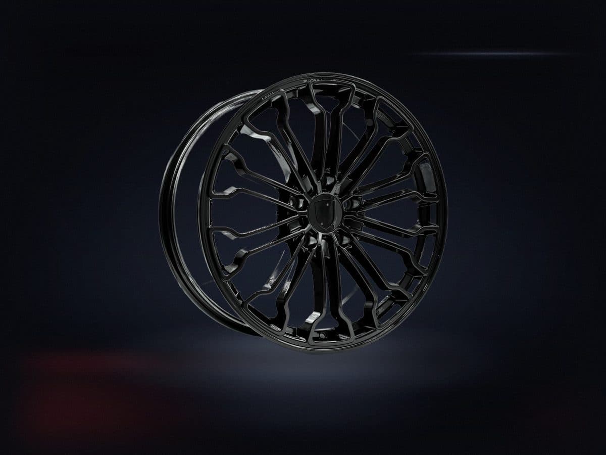 20x9.0 (11.0) 5x130 +48 (+55) CB: 71.5 R14 Gloss Black - Porsche