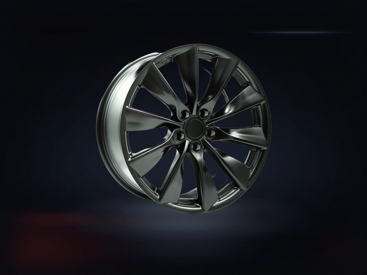 Ikon Alloy Wheel 19×9.5 5x114.3 ET45 — Matt Black Direct Fit, OE Tesla Model Y