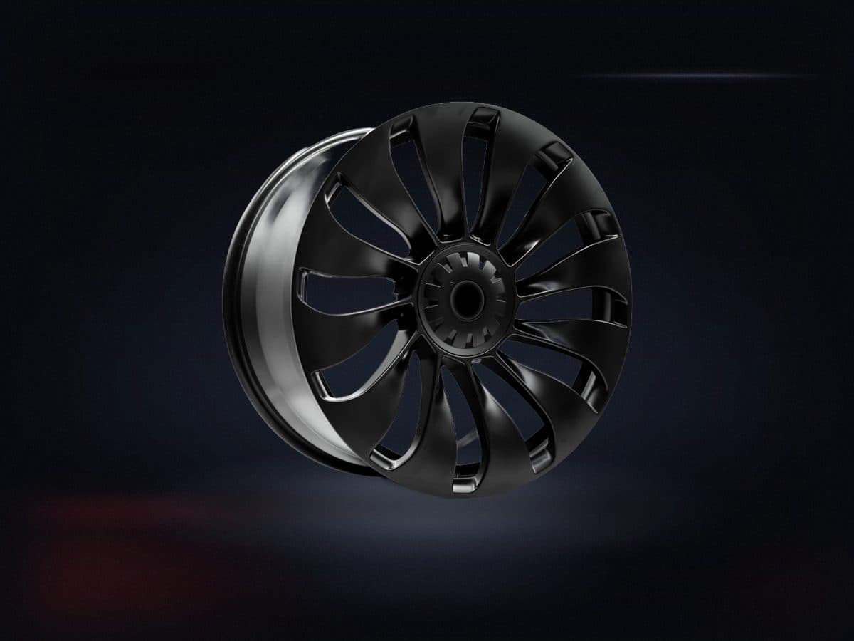 SuperSpeed Alloy Wheel 19×9.5 5x114.3 ET45 — Matt Black Direct Fit, OE Tesla Model Y