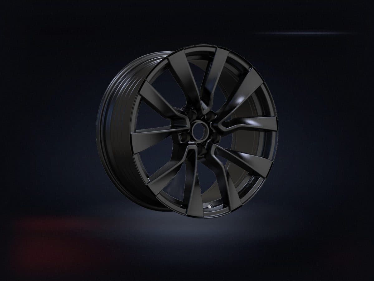 Ikon Alloy Wheel 18×8.5 5x114.3 ET35 — Matt Black - Direct Fit Tesla