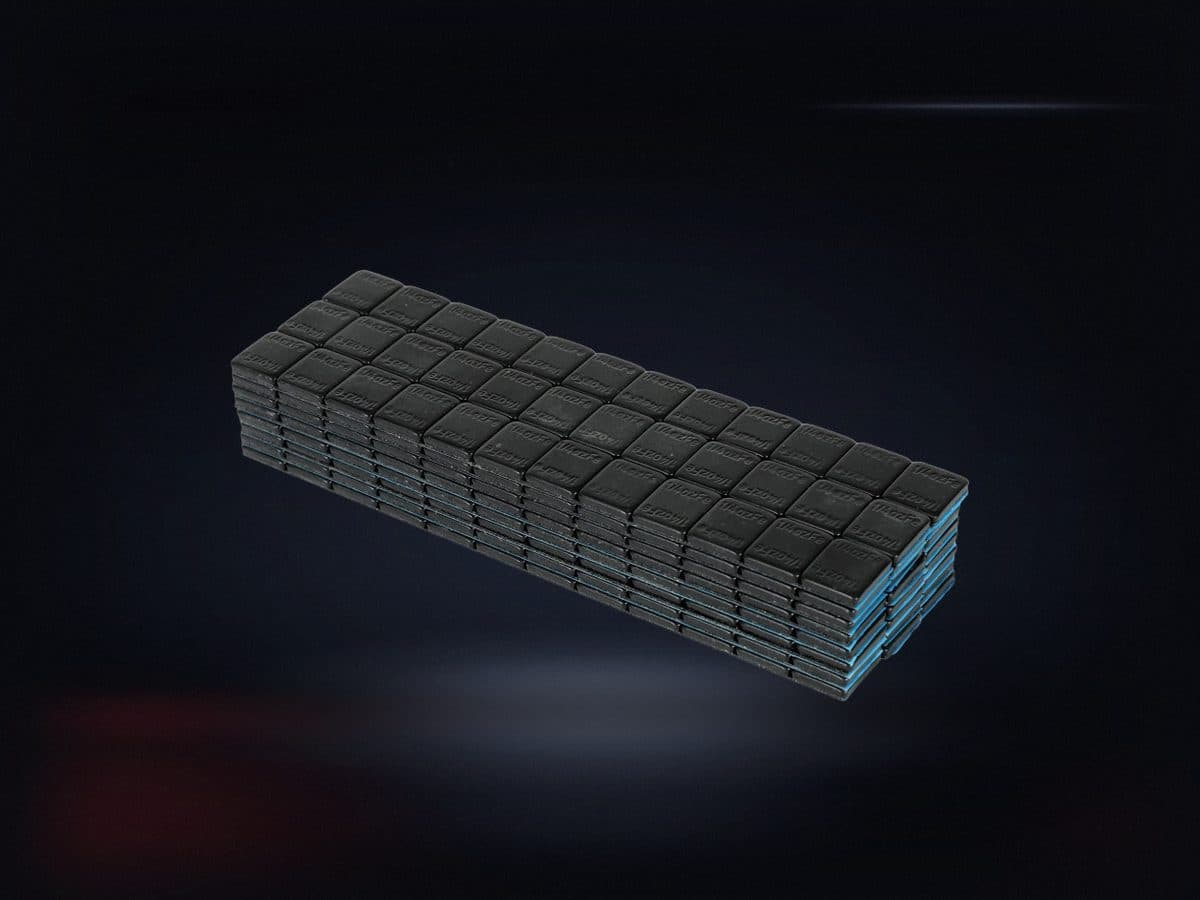 Easy Peel Stick-on Wheels Weight - 1.00 OZ x 6, 24pcs (144 Oz) - Black