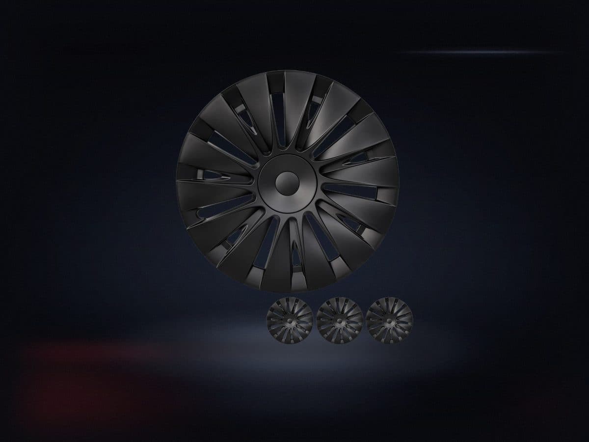 Tesla Model Y Wheel Covers 19 Inch, Matte Black